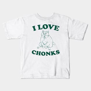 I Love Chonks Unisex T Shirt, Funny Kids T-Shirt